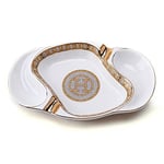 Dermes Gold Mosaic Porselen Puro ve Pipo Küllüğü 2li Altın İşlemeli Klasik Tarz