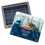 Derwent Watercolour Serisi Sulandırılabilir Kuru Kalem Seti - 24 Renk Metal Kutulu