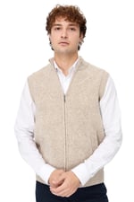 Desen Triko Erkek Dik Yaka Baklava Desenli Yün Yelek V.Bej Beden;2XL,Renk;V.Bej