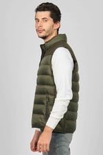 Desen Triko Erkek Kapitone Şişme Yelek 02421493 Lacivert