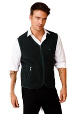DESEN TRİKO Erkek Pike Dokuma Fermuarlı Cepli Triko Yelek Yeşil Beden;3XL,Renk;Yeşil dsnNM4565