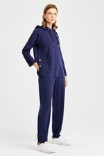 DESEN TRİKO Kadın Cepli Eşofman Pantolon Lacivert Beden;XL,Renk;Lacivert dsnNM9295