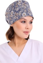 Desenli Doktor Hemşire Aşçı Cerrahi Hastane Bonesi Bandana M480 Tek Beden
