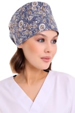 Desenli Doktor Hemşire Aşçı Cerrahi Hastane Bonesi Bandana M480 Tek Beden