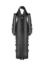 Desert Rose Collection Black Tulle Pareo