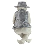 Design Toscano Frederic Avignon Boy Balıkçı Bahçe Heykeli, 38 cm, Poliresin, İki Tonlu Taş
