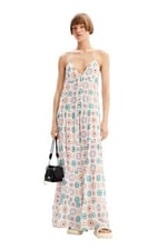 Desigual Desenli Uzun Elbise, 5003152501