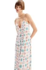 Desigual Desenli Uzun Elbise, 5003152501