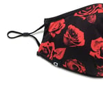 Desigual Üniseks Yetişkin Mask_Roses El Kerchief, Siyah, Tek Beden, Siyah, Tek Beden