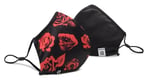 Desigual Üniseks Yetişkin Mask_Roses El Kerchief, Siyah, Tek Beden, Siyah, Tek Beden