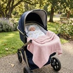 DEUX LAPINS% 100 Pamuk 3'lü Müslin Bebek Örtüsü Iconıque Lapin & Petits Canetons & Innocent Pink 100x100 THROW3PACK1004