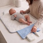 DEUX LAPINS% 100 Pamuk Çantalı Pratik Katlanabilir Alt Değiştirme Matı - Bébé Lapin PAD1018