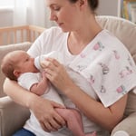 DEUX LAPINS% 100 Pamuk Müslin bebek Omuz Bezi – 5’li Bébé Lapin rose CLOTHMP3519