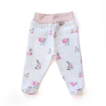 DEUX LAPINS% 100 Pamuk Müslin Patikli Alt 3’lü Set – Bébé Lapin Rose YNDGNALT-1018