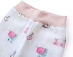 DEUX LAPINS% 100 Pamuk Müslin Patikli Alt 3’lü Set – Bébé Lapin Rose YNDGNALT-1018
