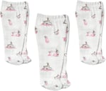 DEUX LAPINS% 100 Pamuk Müslin Patikli Alt 3’lü Set – Bébé Lapin Rose YNDGNALT-1018
