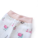 DEUX LAPINS% 100 Pamuk Müslin Patikli Alt 3’lü Set – Bébé Lapin Rose YNDGNALT-1018