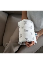 DEUX LAPINS% 100 Pamuk Pratik Silindir Emzirme Kol Destek Yastığı - Iconique Lapin SLDYAS-ICL-000STD