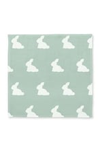 DEUX LAPINS%100 Pamuk Müslin Bebek Omuz Bezi 5li - Mono Lapin Matcha Green OMZBEZ-05L-000MHG