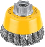 Dewalt 3-In. Carbon Steel Knotted Wire Cup Brush -DW4910