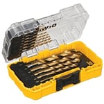 DEWALT DW1354 14 parçalı titanyum matkap ucu seti, gümüş,