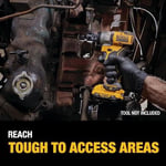 DEWALT DW22838 Darbe Anahtarı Seti, 3/8 İnç, 10 Parça, SAE