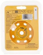 DEWALT DW4774 Taşlama Tekerleği, Çift Sıralı Elmas Bardak, 11.4 cm