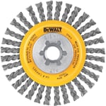 DEWALT DW4925 4-Inch Stringer Bead Wire Wheel/Carbon Steel 5/8-Inch-11 Arbor .020-Inch