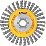 DEWALT DW4925 4-Inch Stringer Bead Wire Wheel/Carbon Steel 5/8-Inch-11 Arbor .020-Inch