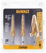 DEWALT DWA1790IR 3-Piece IMPACT READY Step Drill Bit Set - Seçenekler: 3 parçalı set, 1/8