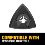 DEWALT Salınımlı alet için zımpara pedi (DWA4200), siyah