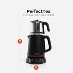 Dexart DX-1321-BL PerfectTea Dijital Çay Makinesi, Siyah