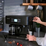 Dexart DX-1341 Home Barista 3-in-1 Filtre Kahve ve Espresso Makinesi, Siyah