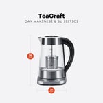 Dexart WK-0816G TeaCraft Çay Makinesi ve Su Isıtıcı, Metalik