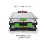 Dexas Clearview Clipcase Dry Erase Sıkıştırma Tahtası, 34 x 24 cm, Yeşil