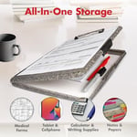 Dexas Slimcase 2 depolama panosu, yandan açıklıklı, ağır granit (3517-55)