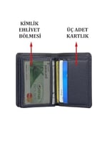 Dias avm Hakiki Deri Cüzdan&kartlık Kimlik Ehliyet Kağıt Para Ve On Adet Bölmeli Kartvizit-1
