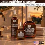 Difeel Caffeine & Castor Yavaş Uzayan Saçlara Özel Saç Bakım Yağı 75ML
