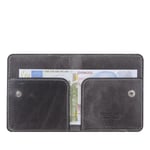 Diga Çıtçıtlı Kartlık Gerçek Deri 8 Kartlık Bölmeli Kartvizit Para Bölmeli Kadın Erkek Cüzdan 10x8.5x1.5 cm Antrasit