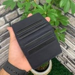 Diga Çıtçıtlı Kartlık Gerçek Deri 8 Kartlık Bölmeli Kartvizit Para Bölmeli Kadın Erkek Cüzdan 10x8.5x1.5 cm Lacivert