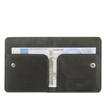 Diga Çıtçıtlı Kartlık Gerçek Deri 8 Kartlık Bölmeli Kartvizit Para Bölmeli Kadın Erkek Cüzdan 10x8.5x1.5 cm Yeşil