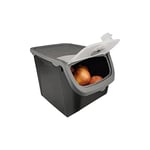 Digithome Coral 2'li Soğan Patates Saklama Kabı 12 Litre - Gri