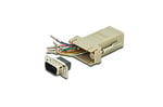 DIGITUS D-Sub 9 - RJ45 adaptör - kendi kendine montaj için kavrama - fişten sokete - RS-232 - RS-485 - PVC gövde. - Seçenekler: D-Sub 9 - RJ45 (Fiş / Soket)...