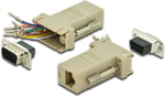 DIGITUS D-Sub 9 - RJ45 adaptör - kendi kendine montaj için kavrama - fişten sokete - RS-232 - RS-485 - PVC gövde. - Seçenekler: D-Sub 9 - RJ45 (Fiş / Soket)...