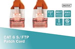 Digitus DK-1644-0025-R Cat.6 Patch Kablo, S-Ftp, Halogenfree, Awg 27/7, 0.25 Metre, Kırmızı Renk