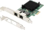 DIGITUS IO Kartı - PCIe - RJ45 Ağ Kartı - 2 Port - Gigabit Ethernet - 1 Gbit/s - PCI-Express - Seçenekler: LAN kartı - 2x RJ45 - Gigabit Ethernet...