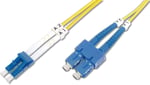 Digitus LWL Patchkabel LC/SC 09/125ÂΜM Singelmode çift yönlü Halojensiz, ölçüm Sarı 2 m - Seçenekler: OS2 - LC/SC, OS2 - SC/SC, LC/LC, 2m, 3m, 1m