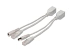 DIGITUS Pasif PoE Adaptör Kablosu - Fast Ethernet - Enjektör Kablosu & Dağıtıcı Kablo - DC 5,5 mm Fiş ve Soket