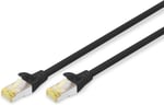 Digitus Professional Cat 6 a S-FTP optik ara bağlantı kablosu, LSZH, AWG 26/7, bükülmüş çift 3 m Siyah DK-1644-A-030/BL