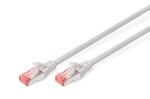 Digitus Professional Cat 6 S-FTP optik ara bağlantı kablosu 0,25 m Gri DK-1644-0025 | 1 Gbit/s – PoE++ – AWG 27/7 – LSZH – RJ45 ağ kablosu yama kablosu – Cat 6A ve Cat 7 ile uyumlu